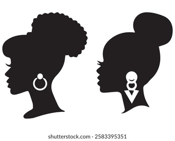 Silhouettes of Men and Women Standing Business People Group