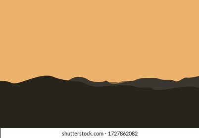 Silhouettes of the mountains,Wallpaper in the natural concept.