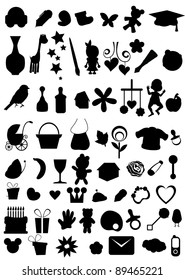 silhouettes object collections for web and others