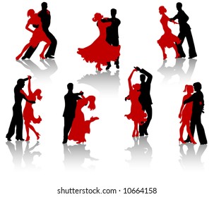 BALLROOM DANCE print waltz foxtrot tango dancing art