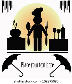Silhouettes of people
