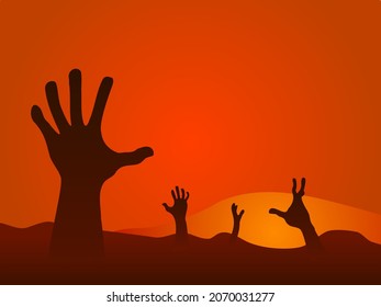  silhouettes of people being tortured in hell