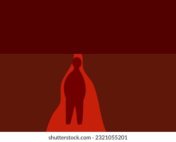 silhouettes of people being tortured in hell