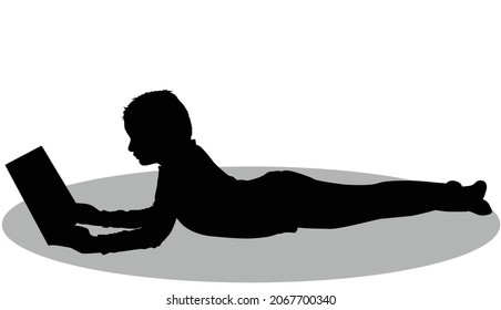 Silhouettes of people with a book.