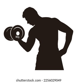 silhouettes of people or silhouettes of people exercising and fitness