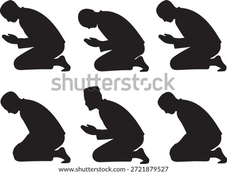 Silhouettes of people in prayer showcasing different stages of devotion
