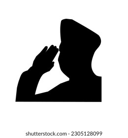 
silhouettes of people saluting when a flag is raised