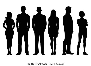 Silhouettes of People Standing Still, Discover stunning images of people standing silhouettes