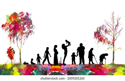 128 Human Life Cycle Birth To Death 이미지, 스톡 사진 및 벡터 | Shutterstock