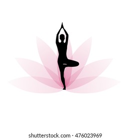 silhouettes of people in yoga poses