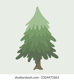 Silhouettes of pine trees or fir trees.