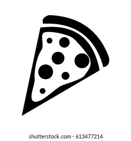 Silhouettes of pizza. Logo Design