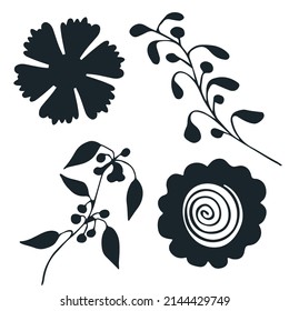 Silhouetten von Pflanzenerzeugnissen für Ihr Design