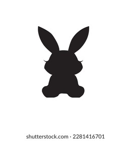Silhouettes de rabia, ilustración vectorial, rabia bella