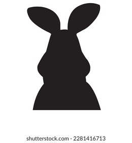 Silhouettes de rabia, ilustración vectorial, rabia bella