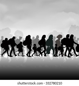 Immigrants silhouette Images, Stock Photos & Vectors | Shutterstock