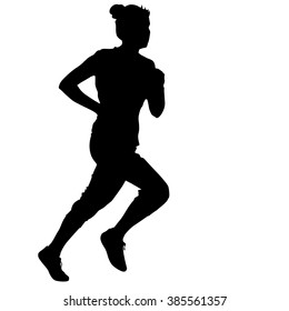 Download Female Runner Silhouette Images Stock Photos Vectors Shutterstock