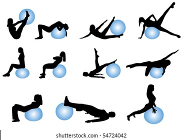 silhouettes of sport