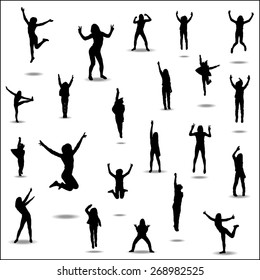 Silhouettes for sports championships and concerts