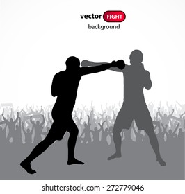 Silhouettes sports people. Poster.