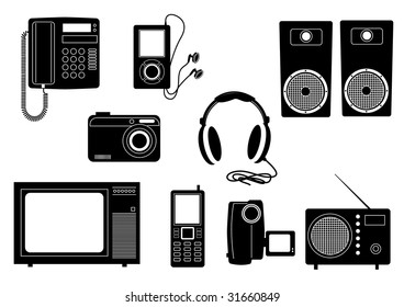 Silhouettes of technics