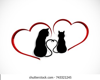 Cats Love Hearts Images Stock Photos Vectors Shutterstock