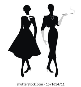 50s Woman Silhouette Images, Stock Photos & Vectors | Shutterstock