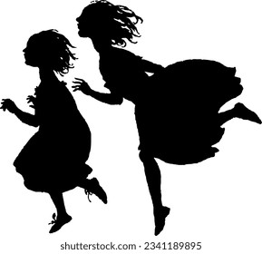 Silhouettes vactor drawing image Files