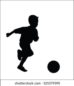 6,540 Child football silhouette Images, Stock Photos & Vectors ...