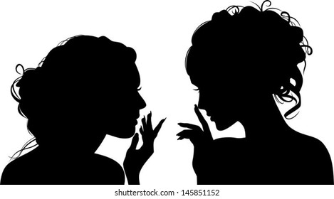 Silhouette Chat Images Stock Photos Vectors Shutterstock