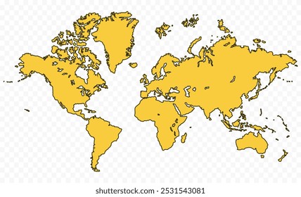 , siluetas mapa del mundo, mapa del mundo moderno gráfico, Países Siluetas Ilustraciones de stock, Vectores mapa del mundo arte alpha bg-01