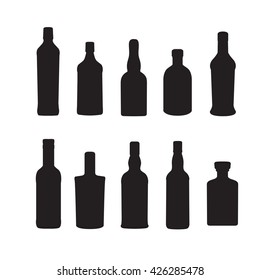 Silhoutte of drink bottles