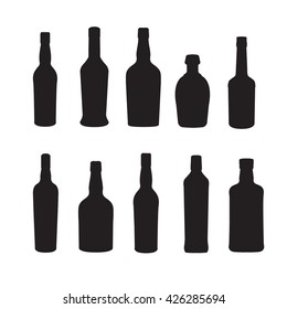 Silhoutte of drink bottles