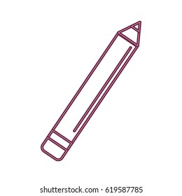 silhoutte pencil tool to study in the school icon