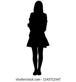 Silhoutte Of Standing Woman