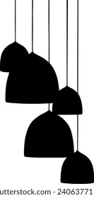 silhuette lamp, table lamp, wall lamp vector