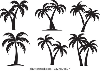 Silhuette Plam Tree Images And White Background