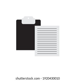 silhuotte of paste button on white background