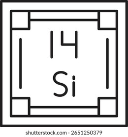Diseño de icono de estilo lleno de silicio