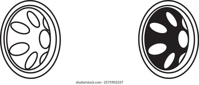 Silicon massage pad icon , vector illustration.