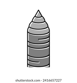silicon material for semiconductor manufacturing color icon vector. silicon material for semiconductor manufacturing sign. isolated symbol illustration