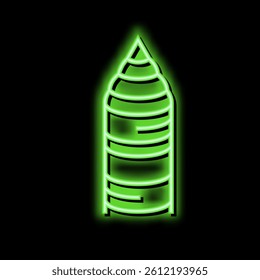 silicon material for semiconductor manufacturing neon light sign vector. silicon material for semiconductor manufacturing illustration