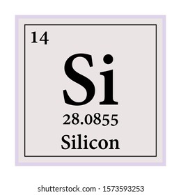 Silicon Periodic Table of the Elements Vector illustration eps 10