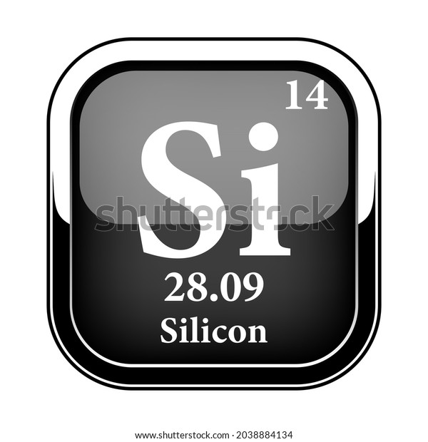 Silicon Symbolchemical Element Periodic Table On Stock Vector (Royalty ...