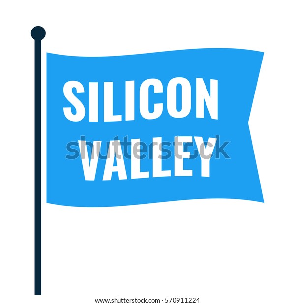 Silicon Valley Flag Icon Symbol Flat Stock Vector (Royalty Free) 570911224