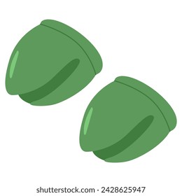 Silicone anti-sliding oven gloves vector cartoon illustration isolated on a white background.