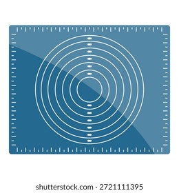 Alfombra de silicona para hornear con marcas circulares para crear pasteles y masa de tamaño perfecto