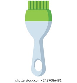 Silicone basting brush vector cartoon illustration isolated on a white background.