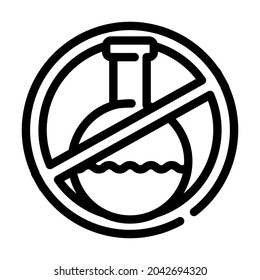 silicone chemical liquid free line icon vector. silicone chemical liquid free sign. isolated contour symbol black illustration
