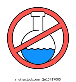 silicone chemical liquid free line icon vector. silicone chemical liquid free sign. isolated symbol illustration